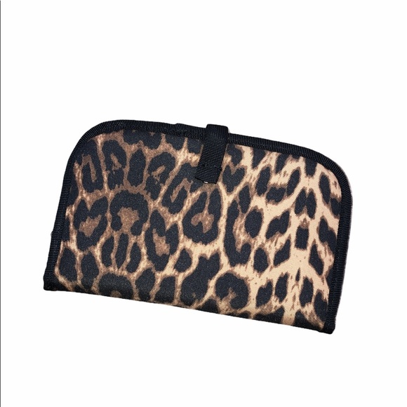 Leopard print makeup/cosmetics organizer bag - Picture 1 of 5